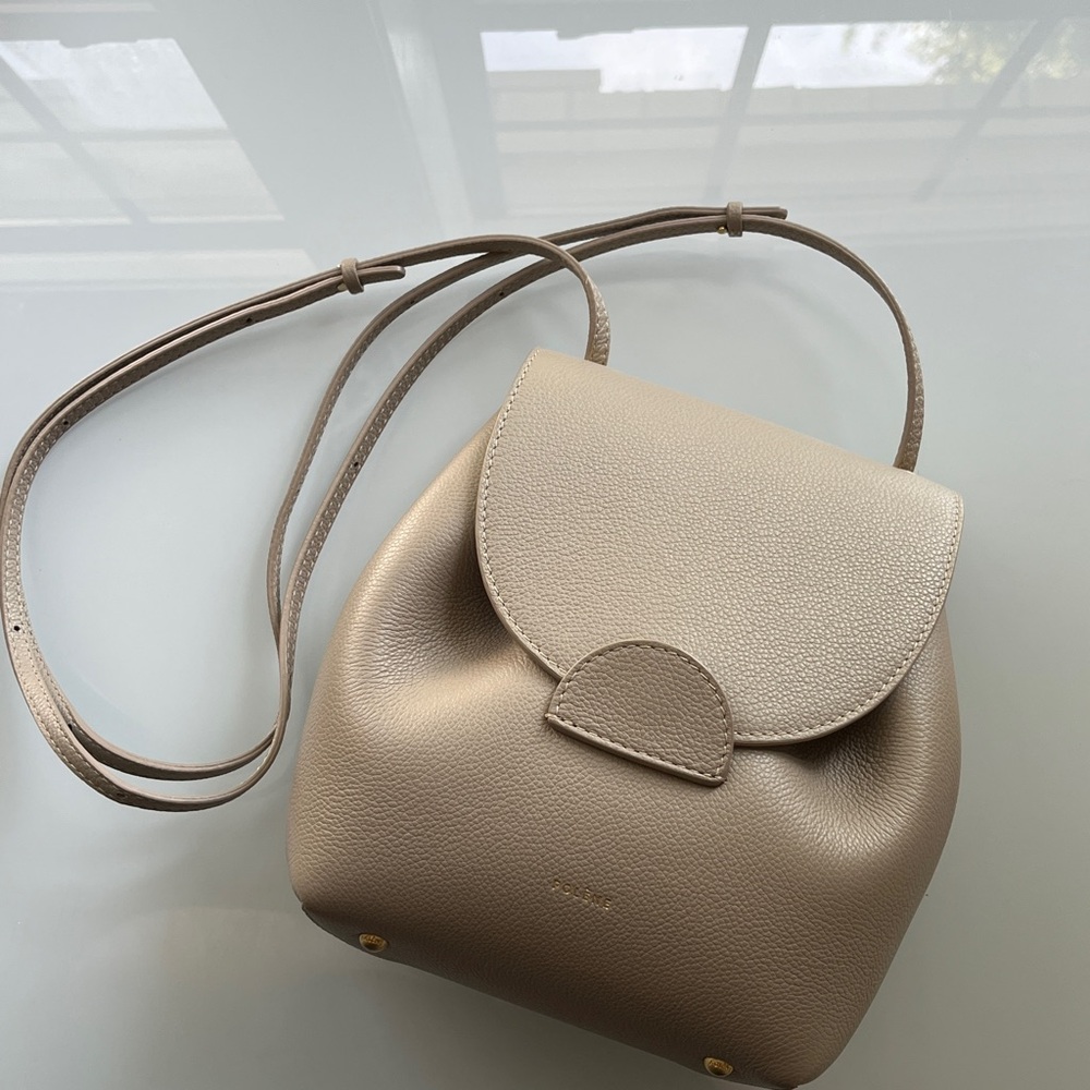 Polene Taupe Numero Un Backpack Leather discontinued design, rare item